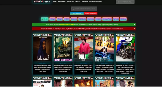 Vegamovies: Free Download 480p, 720p and 1080p Latest Movies